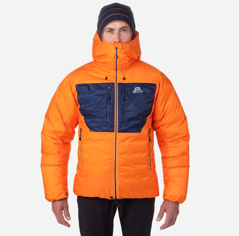 Mountain Equipment Mens Kryos Jacket Mango/Medieval Blue-3